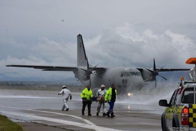 ВВС демонстрираха как се спасява горящ Спартан 
