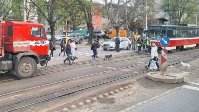 За 24 часа: Втори сблъсък на трамваи на същото място в София