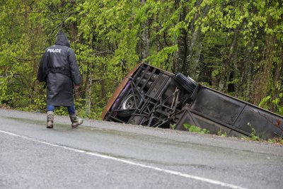 Граничари проверили автобуса минути преди трагедията 