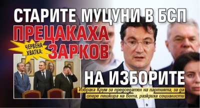 Червена хватка: Старите муцуни в БСП прецакаха Зарков на изборите 
