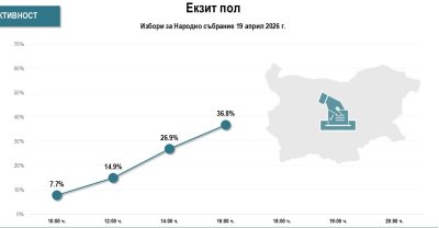 "Алфа Рисърч" отмери 36,8% избирателна активност към 16 ч.