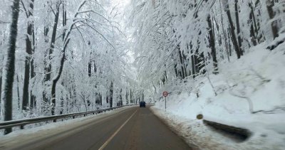 Със сняг осъмнаха проходите в Смолянско