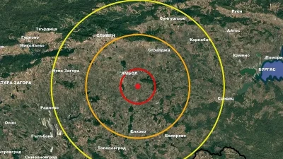 Трус от 2,5 по Рихтер край Ямбол