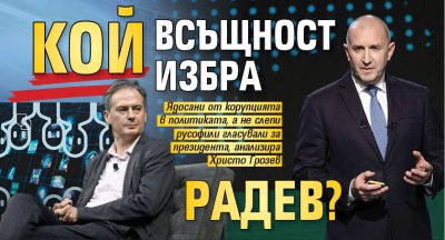 Кой всъщност избра Радев? 