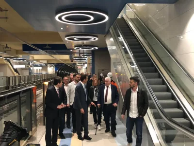 Фандъкова се кефи на разширението на метрото