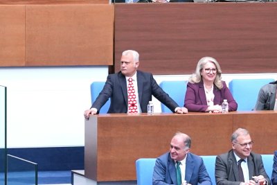 Хит в парламента: Дечев си сложи вратовръзка с черна овца за Радев (СНИМКИ)