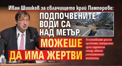 Иван Шишков за свлачището край Пампорово: Подпочвените води са над метър, можеше да има жертви 