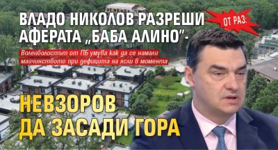 ОТ РАЗ: Владо Николов разреши аферата "Баба Алино" - Невзоров да засади гора