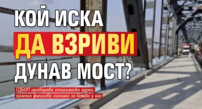 Кой иска да взриви Дунав мост?
