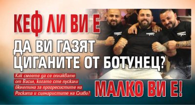 Кеф ли ви е да ви газят циганите от Ботунец? Малко ви е!
