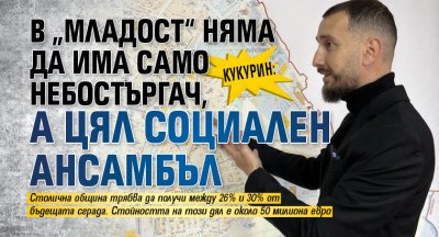 Кукурин: В &bdquo;Младост&ldquo; няма да има само небостъргач, а цял социален ансамбъл