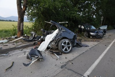 Васил Филипов който се вряза като ракета с автомобила си