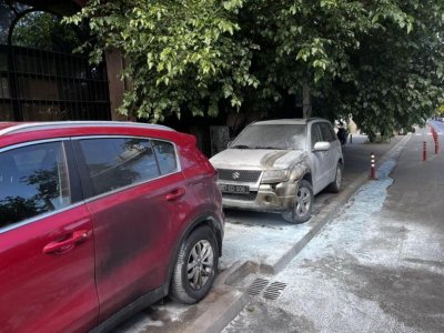 Задържаха заподозрян за палежа на дипломатическите автомобили на българското посолство в Скопие
