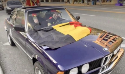 Белгийски фен прекоси с BMW от 1983 г целия път