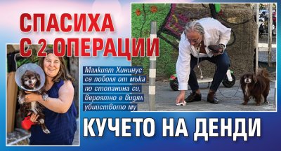Спасиха с 2 операции кучето на Денди