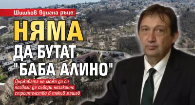 Шишков вдигна ръце: Няма да бутат "Баба Алино"