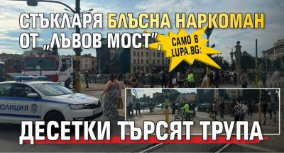 Само в Lupa.bg: Стъкларя блъсна наркоман от "Лъвов мост", десетки търсят трупа