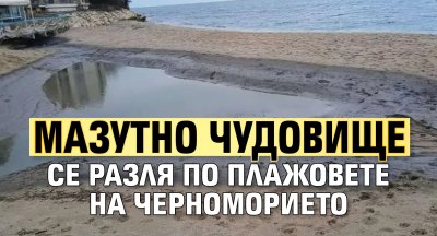 Мазутно чудовище се разля по плажовете на Черноморието