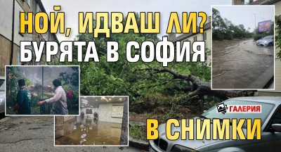 Ной, идваш ли? Бурята в София в СНИМКИ (Галерия)