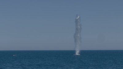Военноморските сили унищожиха дрейфащ дрон на около 7 морски мили