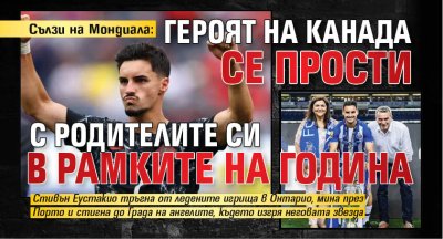 Сълзи на Мондиала: Героят на Канада се прости с родителите си в рамките на година