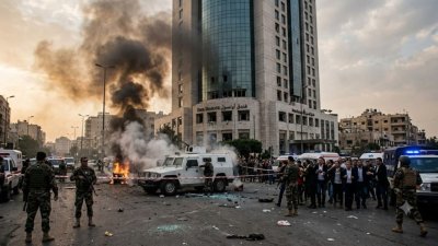 Взрив избухна до хотела на Макрон в Дамаск (ВИДЕО)
