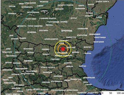 Земетресение удари край Разград