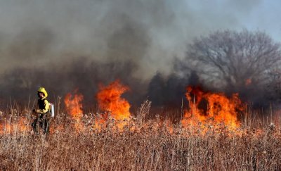 Пожар избухна опасно близо до къщи в Луковит