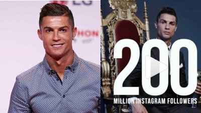 Първият! Кристиано Роналдо вече е с 200 милиона последователи