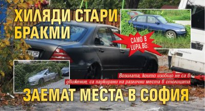 Само в Lupa.bg: Хиляди стари бракми заемат места в София