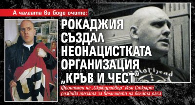 А чалгата ви боде очите: Рокаджия създал неонацистката организация &bdquo;Кръв и чест&ldquo;