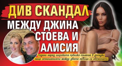 Див скандал между Джина Стоева и Алисия