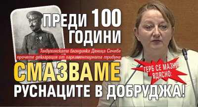 ГЕРБ се мазни вдясно: Преди 100 години смазваме руснаците в Добруджа!