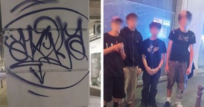 Сгащиха шестима графитаджии в София