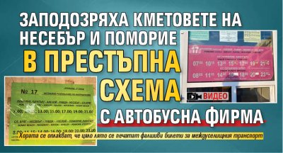 Заподозряха кметовете на Несебър и Поморие в престъпна схема с автобусна фирма (ВИДЕО)