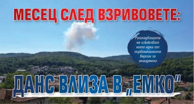 Месец след взривовете: ДАНС влиза в &bdquo;ЕМКО&ldquo; 