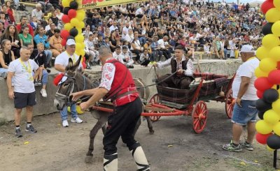 Зрелище в Гурково: Био рали с магарешки каручки събра стотици зрители