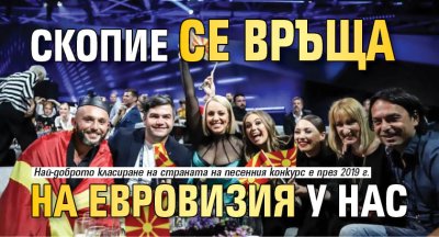 Скопие се връща на Евровизия у нас 