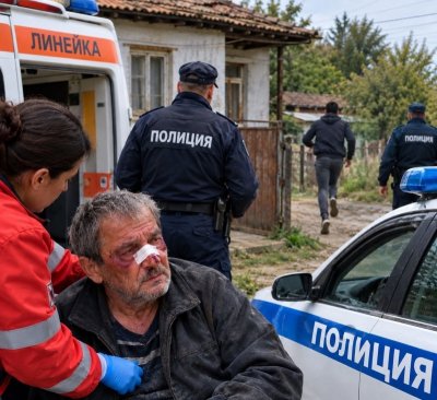 Изверг премаза от бой баща си и избяга, полицията го издирва