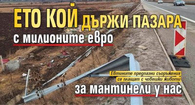 Ето кой държи пазара с милионите евро за мантинели у нас