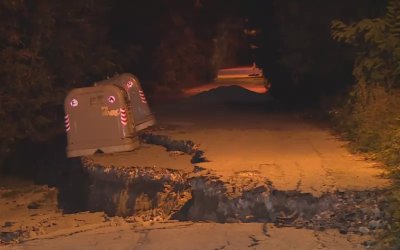 Голямо свлачище във Варна