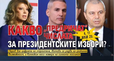 4, 11 или 25: Kакво &bdquo;предричат&ldquo; числата за президентските избори?