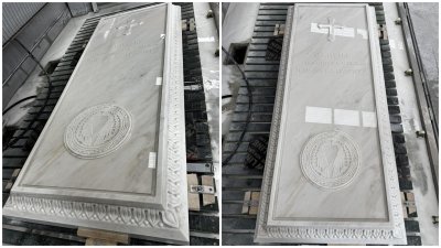 Саркофагът за тленните останки на цар Самуил пристигна в България