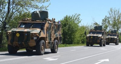 Турска военна техника преминава през България