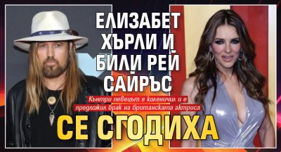 Елизабет Хърли и Били Рей Сайръс се сгодиха