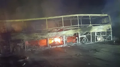 Зверска катастрофа: Два тира и автобус се запалиха на пътя Русе-София