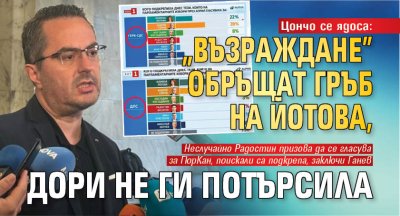 Цончо се ядоса: "Възраждане" обръщат гръб на Йотова, дори не ги потърсила 