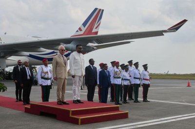Крал Чарлз III пристигна в Гвиана