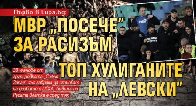 Първо в Lupa.bg: МВР „посече” за расизъм топ хулиганите на „Левски”