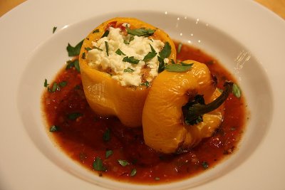 Пълнени чушки с леща